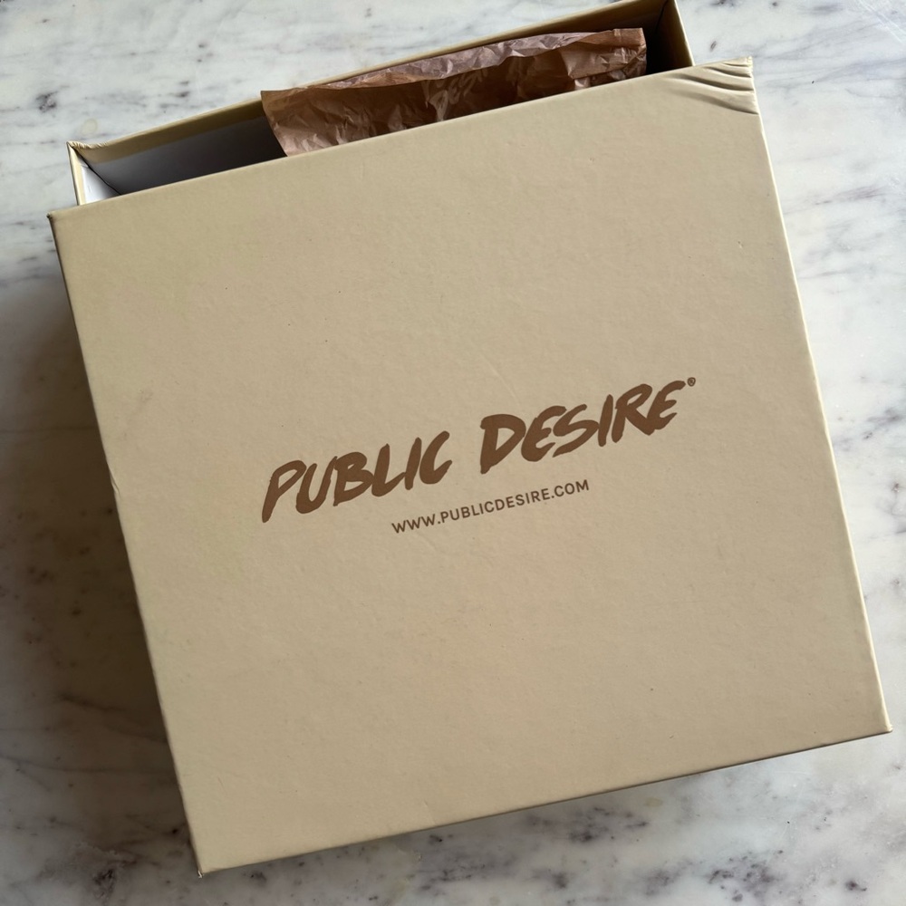 Public Desire Rose Platform Heels, size 7, brand new in original box, never worn - Picture 9 of 9